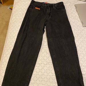 Empyre Loose Fit Black Denim Skate Jeans